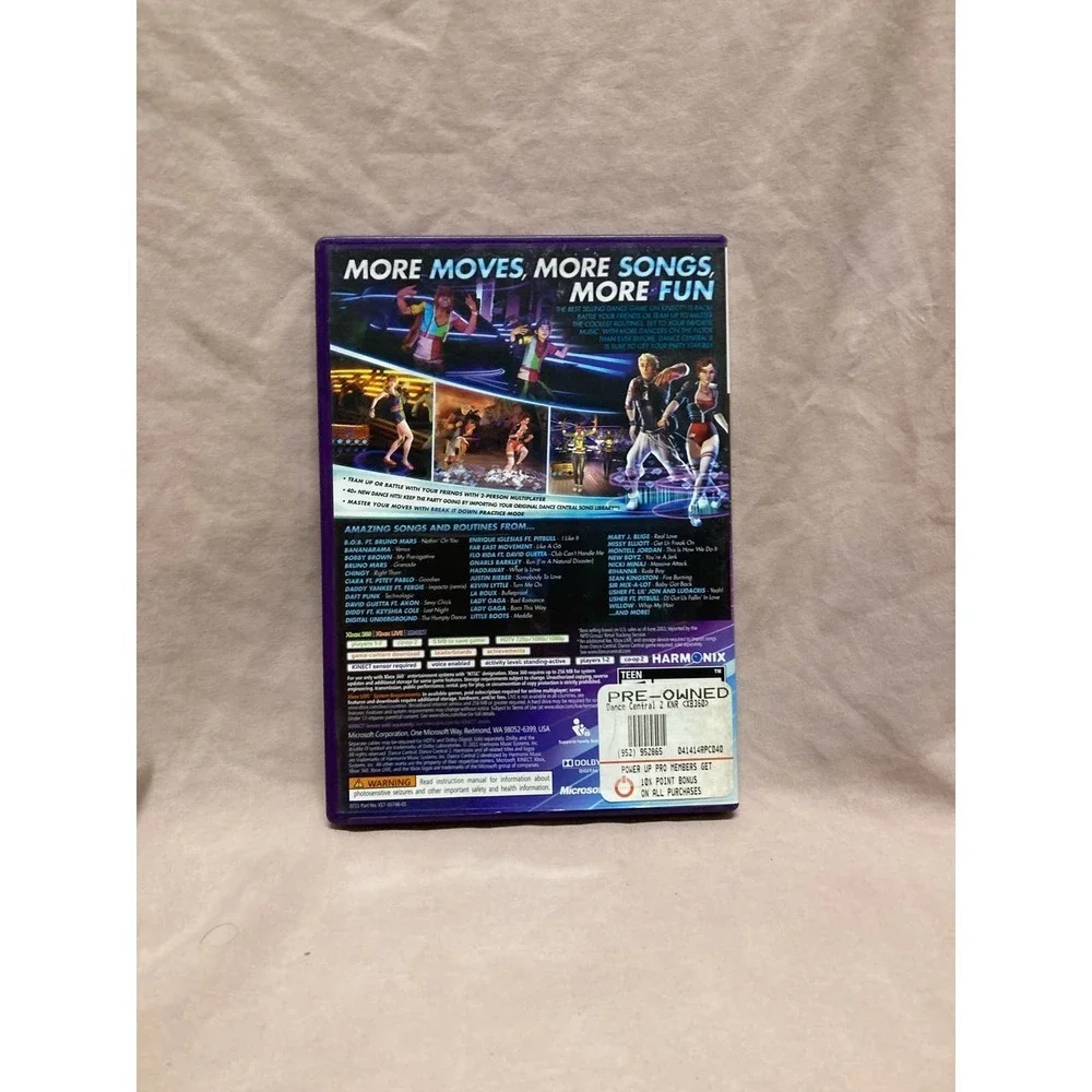 Dance Central 2 (Microsoft Xbox 360, 2011) CIB